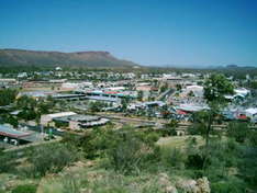 Blick vom ANZAC Hill auf Alice Springs