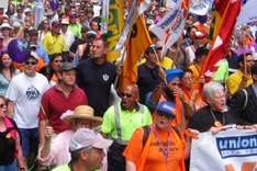 Australische Gewerkschaft beim Streik