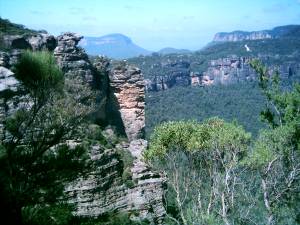 Felsen in den Blue Mountains