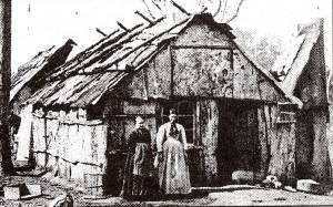 H&uuml;tte aus Baumrinde in Gulgong Australien