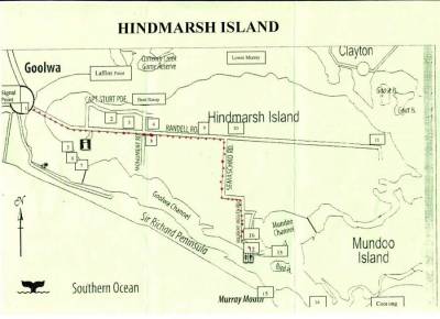Hindmarch Island Karte