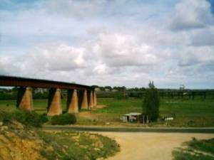 Eisenbahnbr&uuml;cke bei Murray Bridge