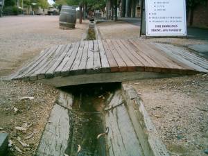 Abwassersystem in Echuca, ein Gully