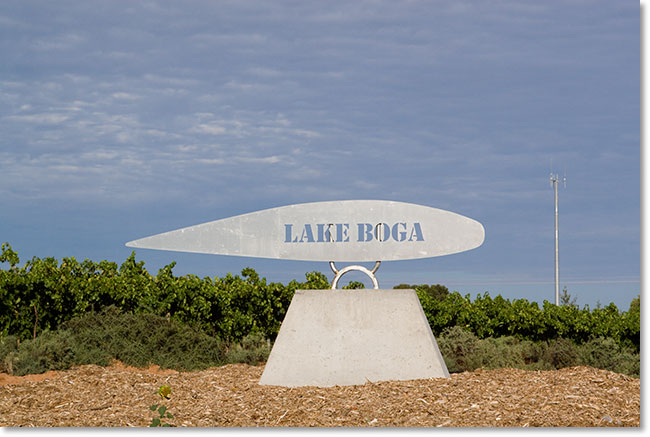 Lake boga Sign