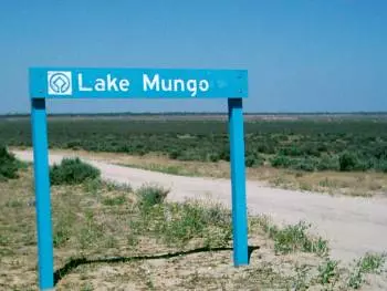 Schild  Lake Mungo Nationalparks