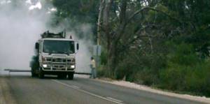 Australischer Strassenbau am Scenic Drive