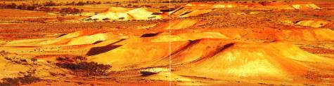 Halden des Opalabbaus in Coober Pedy