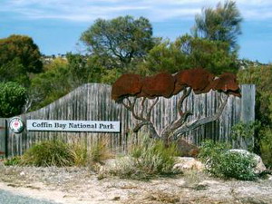 Einfahrt zum Coffin Bay Nationalpark