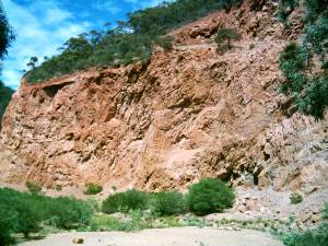 Napperby Gorge lockere Felsen