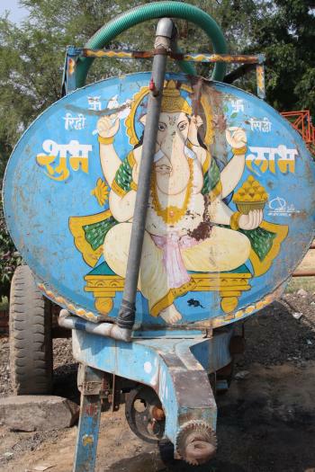 Wassertransporter in Delhi