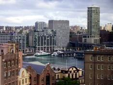 Blick von den Sydney Docks