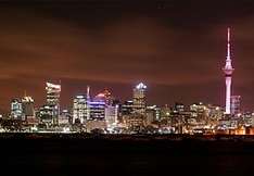 Die Skyline von Auckland