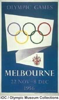 Olympia Poster der Olympiade 1956 in Australien