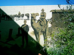 Wandmalerei in Alice Springs