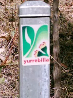 Yurrebilla Trail Markierung des Wegs