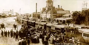 Alter Bahnhof in Port Pirie - Foto etwa um 1890