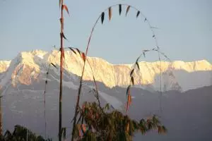 Sonnenaufgang über dem Annapurna Massiv