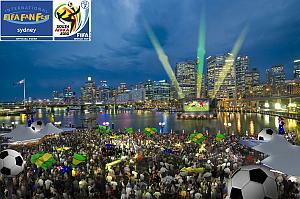 Sydney FIFA-Fan-Feststätte bei WM 2010